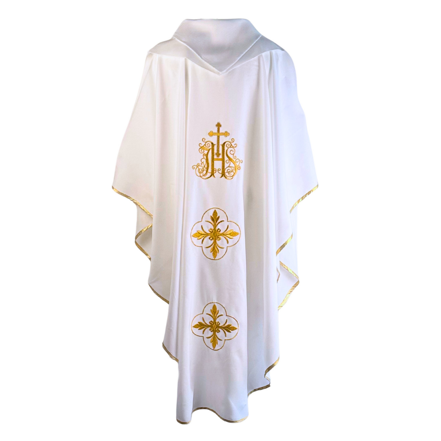Casulla Ornamento Sacerdotal Bordado Eucarístico JHS