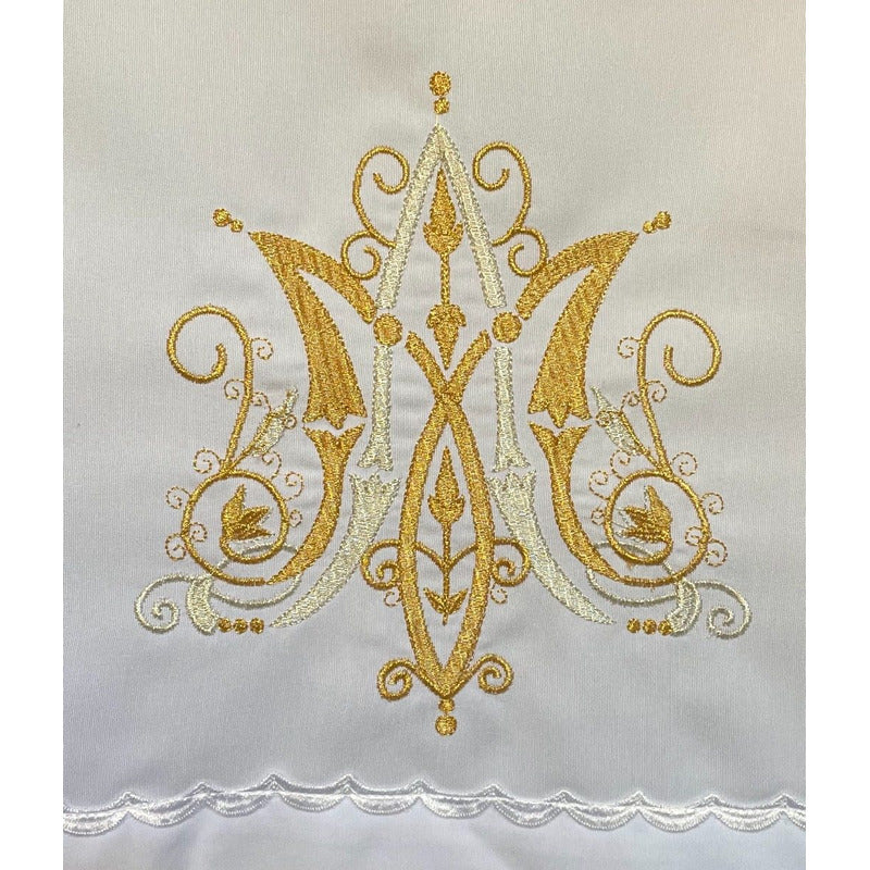 Mantel Para Iglesia, Mariano Y Rosas A Colores, 4mt