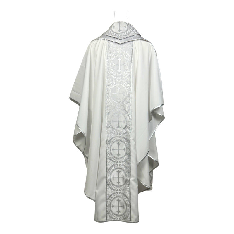 Casulla Sacerdotal Eucarística Tira Brocada