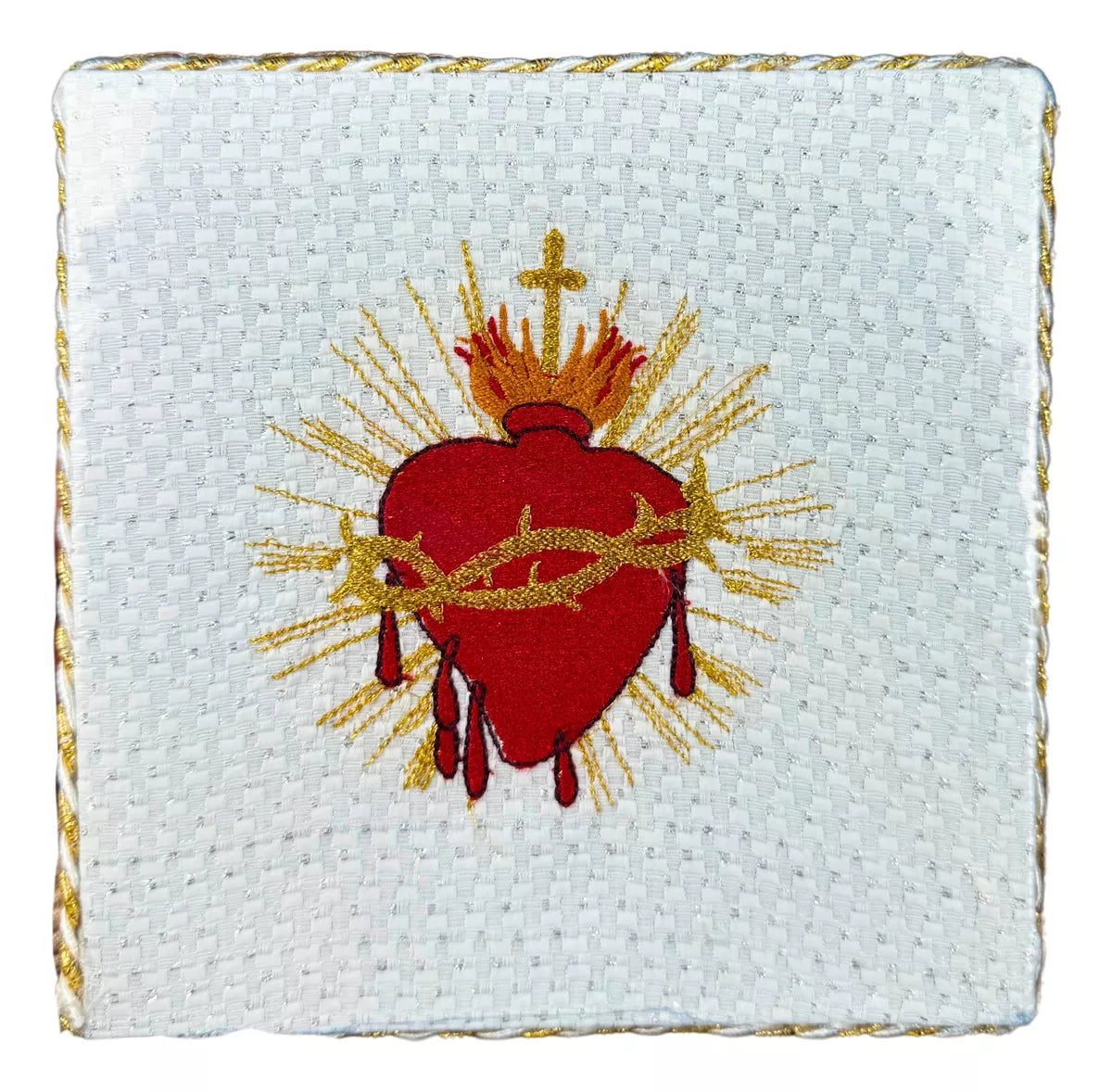 Purificador Y Corporal Litúrgicos Incluye Palia Y Manutergio Sagrado Corazón