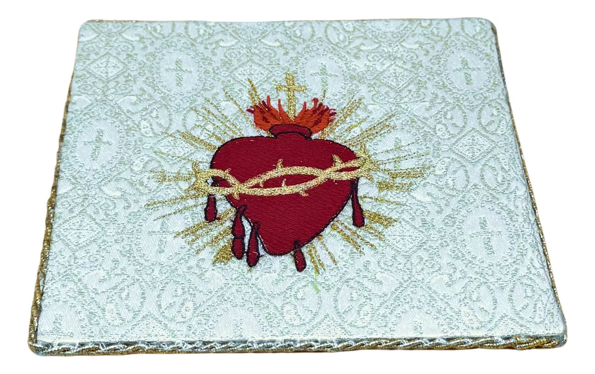 Purificador Y Corporal Litúrgicos Incluye Palia Y Manutergio Sagrado Corazón