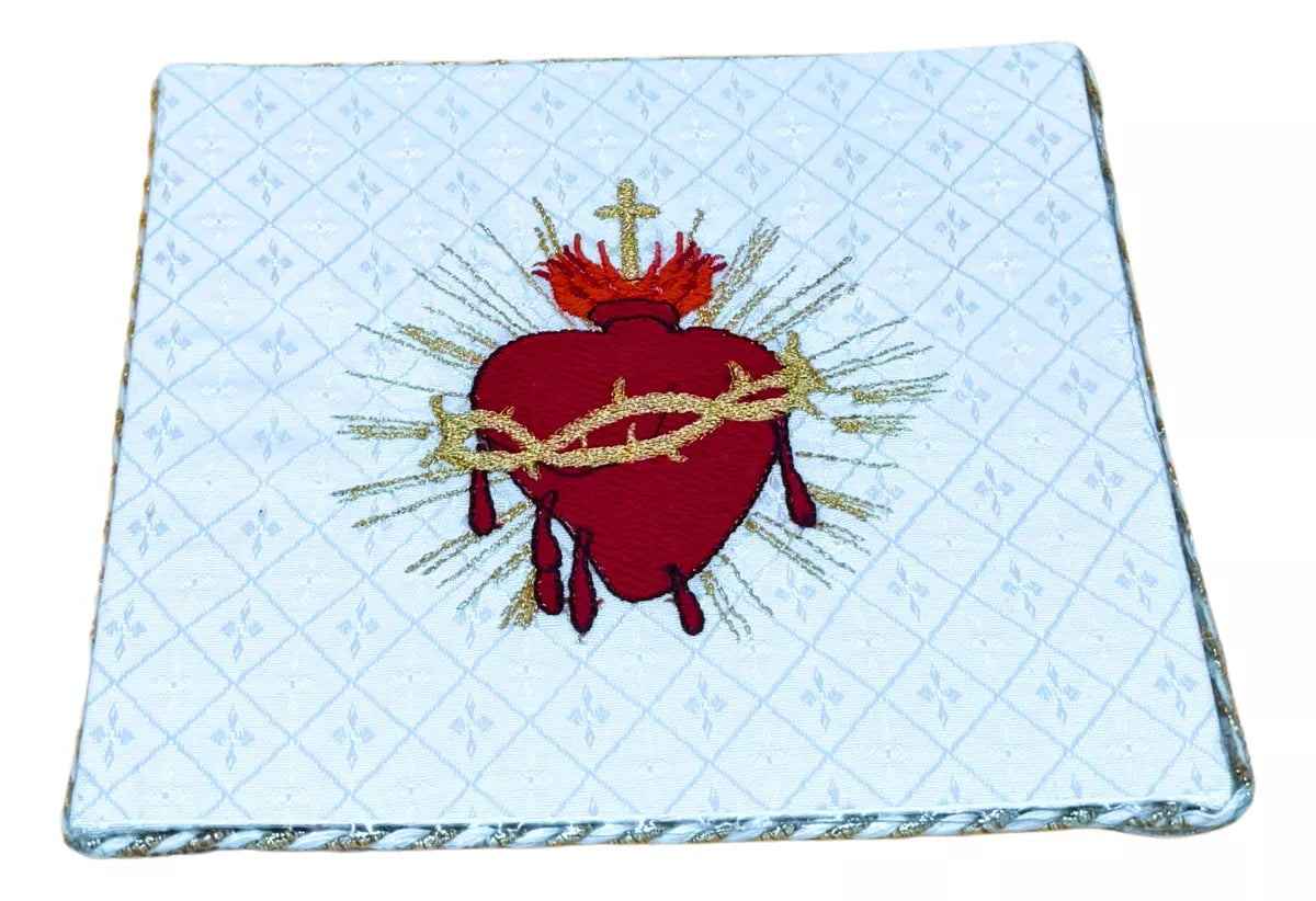 Purificador Y Corporal Litúrgicos Incluye Palia Y Manutergio Sagrado Corazón