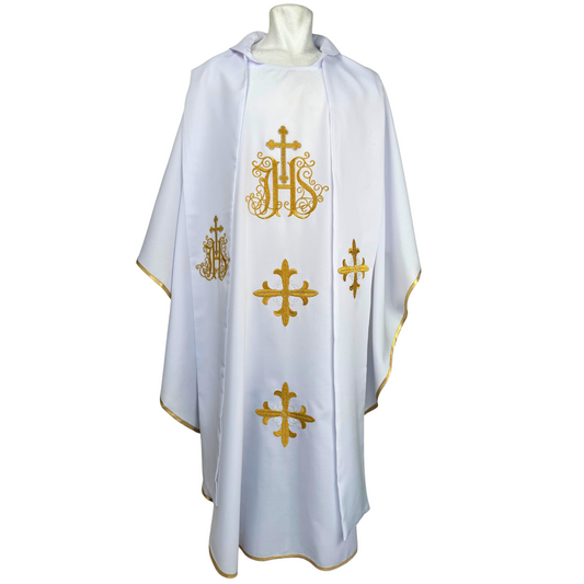 Casulla Ornamento Sacerdotal Bordado Eucarístico JHS 2