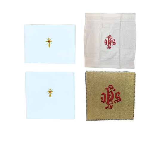 Purificador Y Corporal Litúrgicos Incluye Palia Y Manutergio JHS