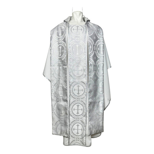 Casulla Sacerdotal Eucarística Tira Brocada