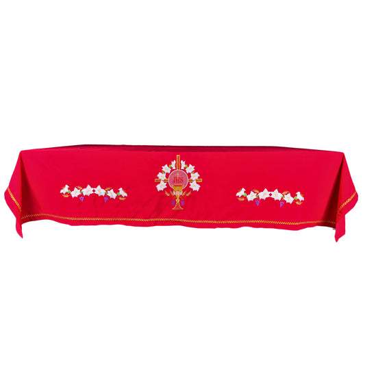 mantel para altar rojo