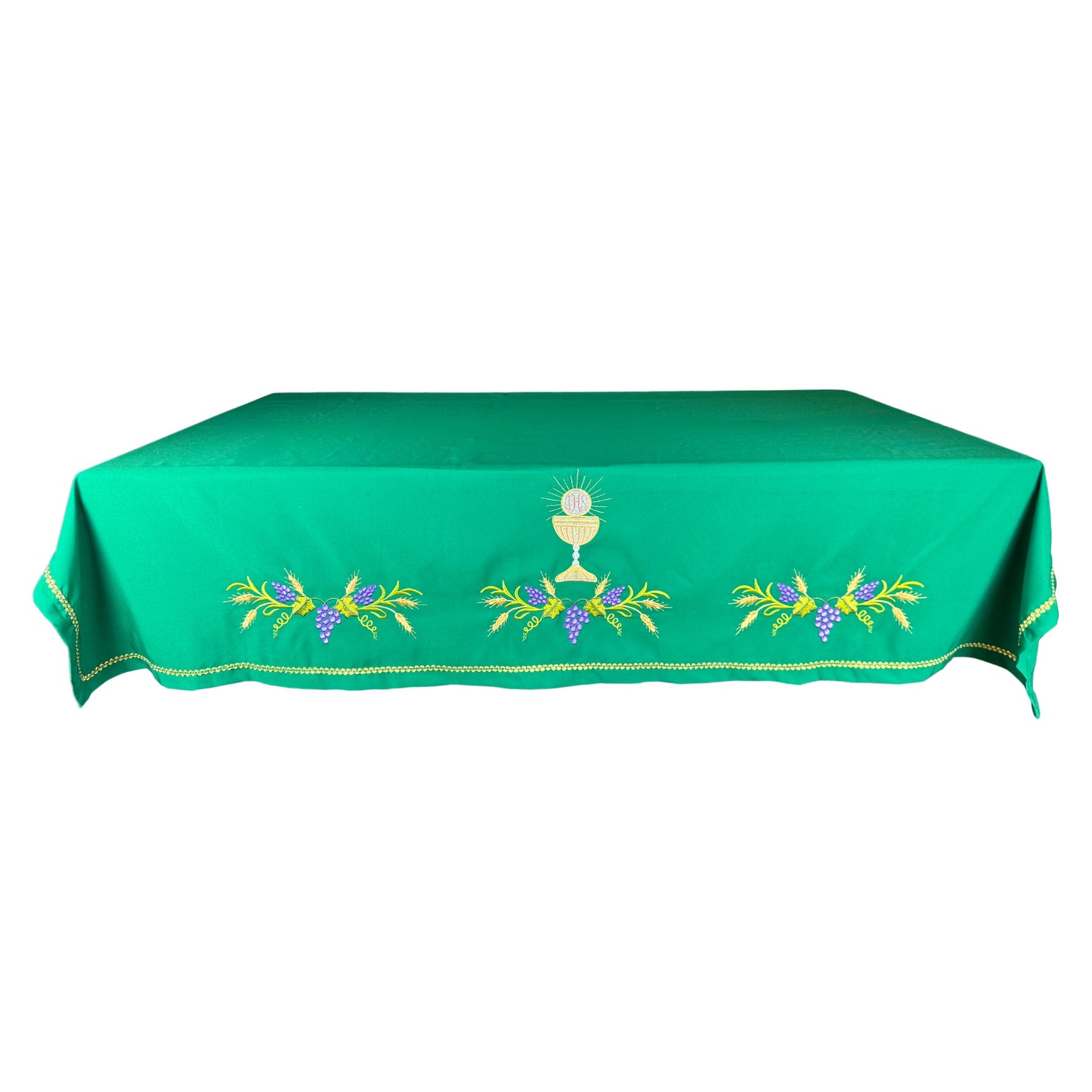 mantel para altar verde